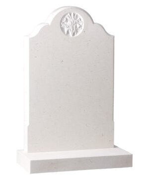 wg174 nabresina churchyard headstone with hand carved lily