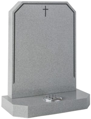 wg178 abbey grey churchyard memorial with splay shoulders