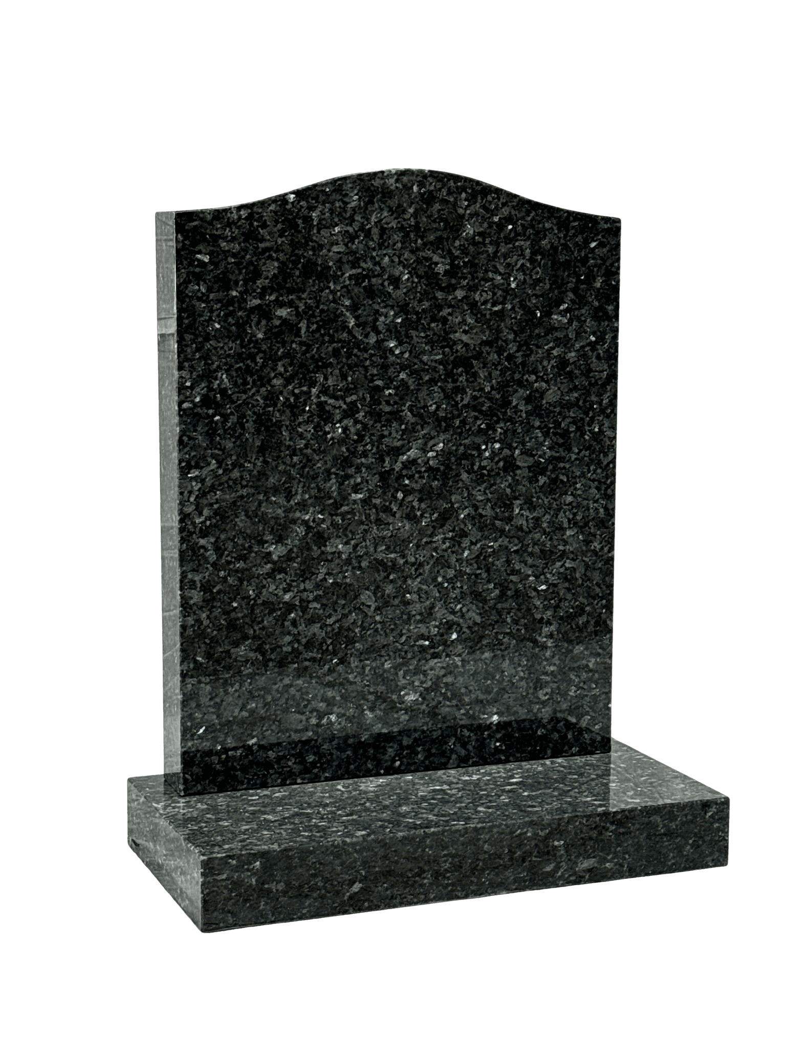 ogee top headstone – blue pearl granite