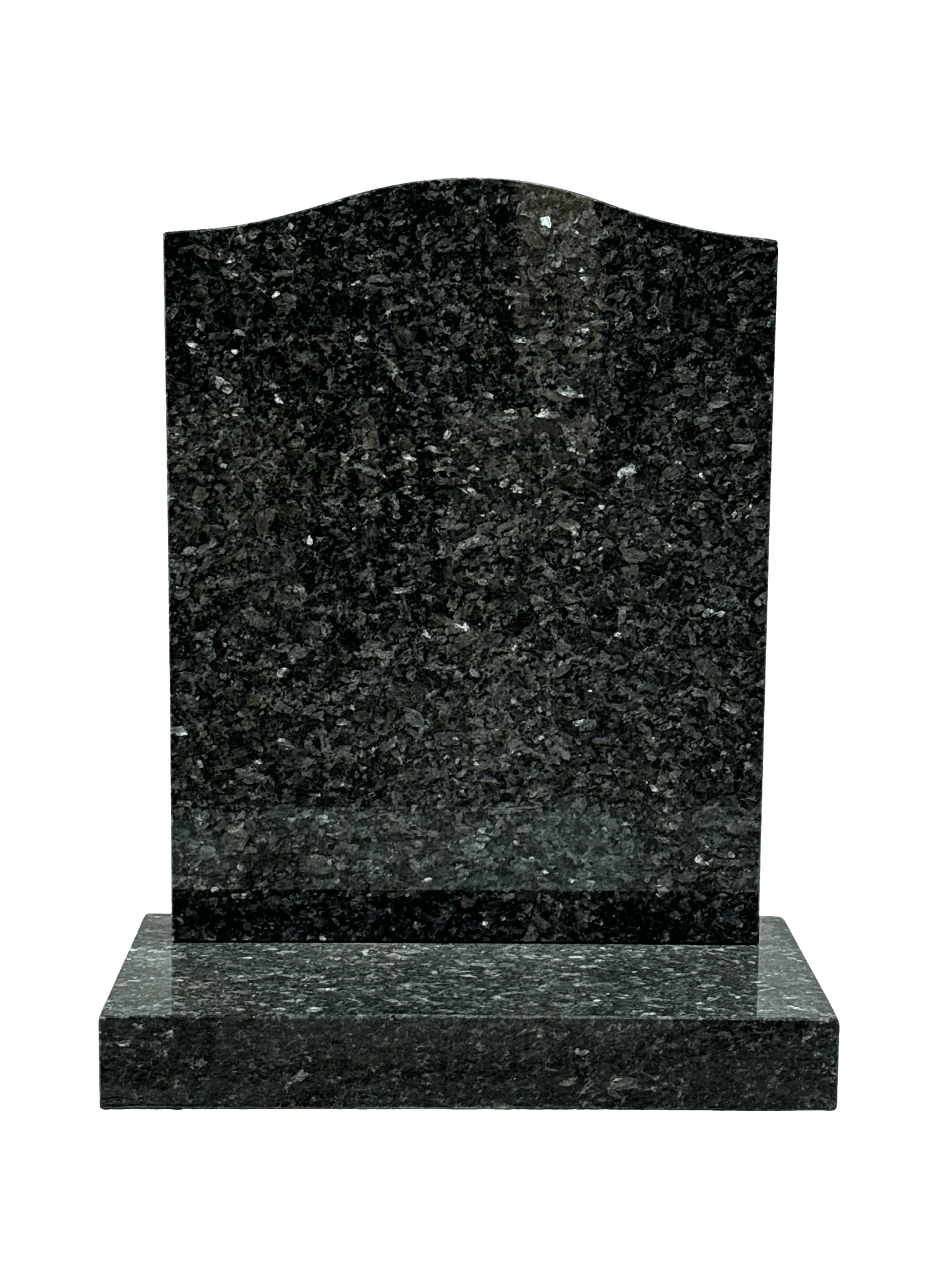 ogee top headstone – blue pearl granite